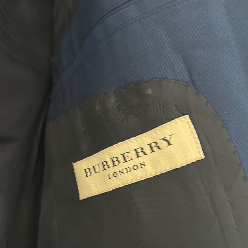 Burberry Blue Sport Coat - Picture 2 of 15
